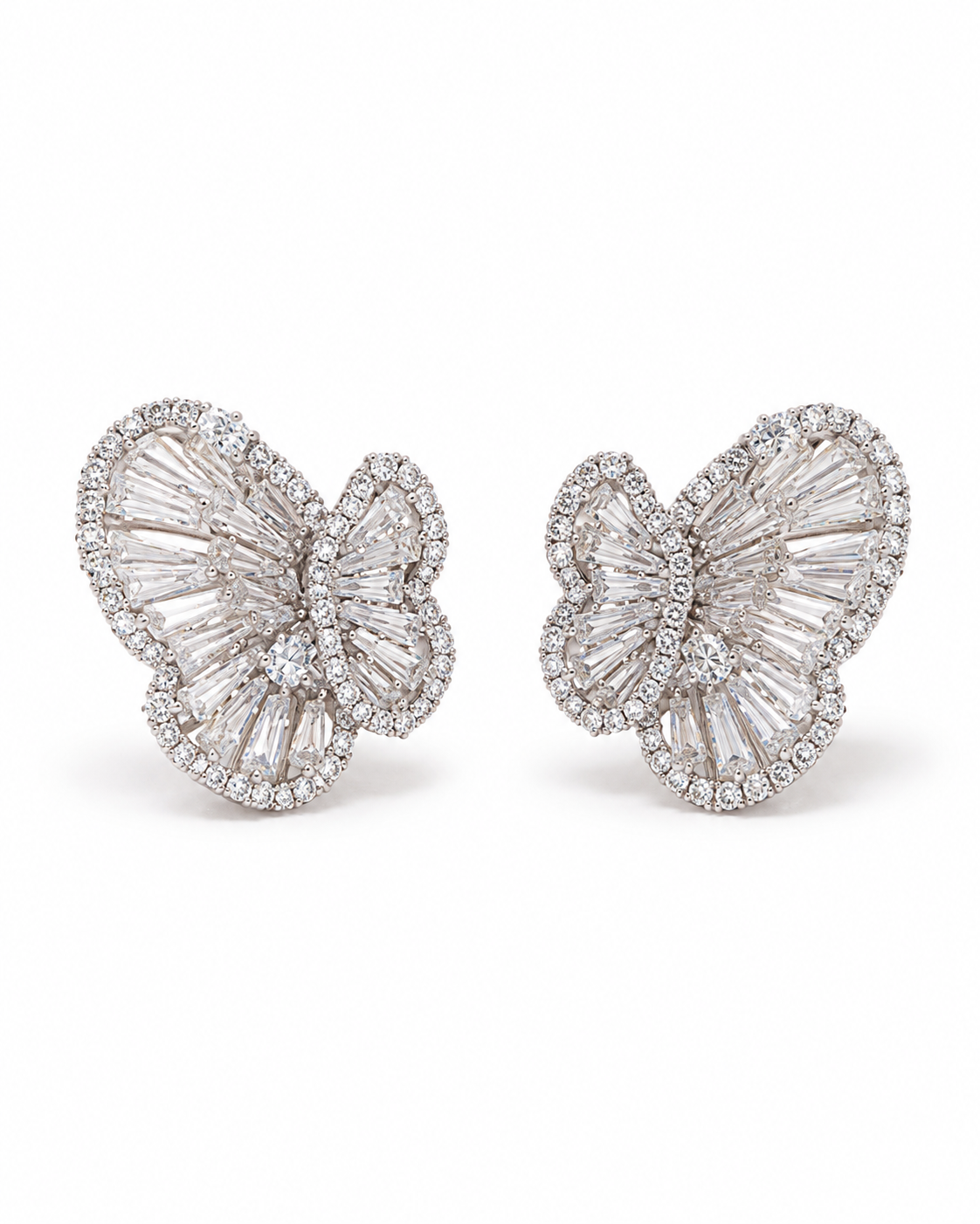 INÈS · Pavé Butterfly Studs