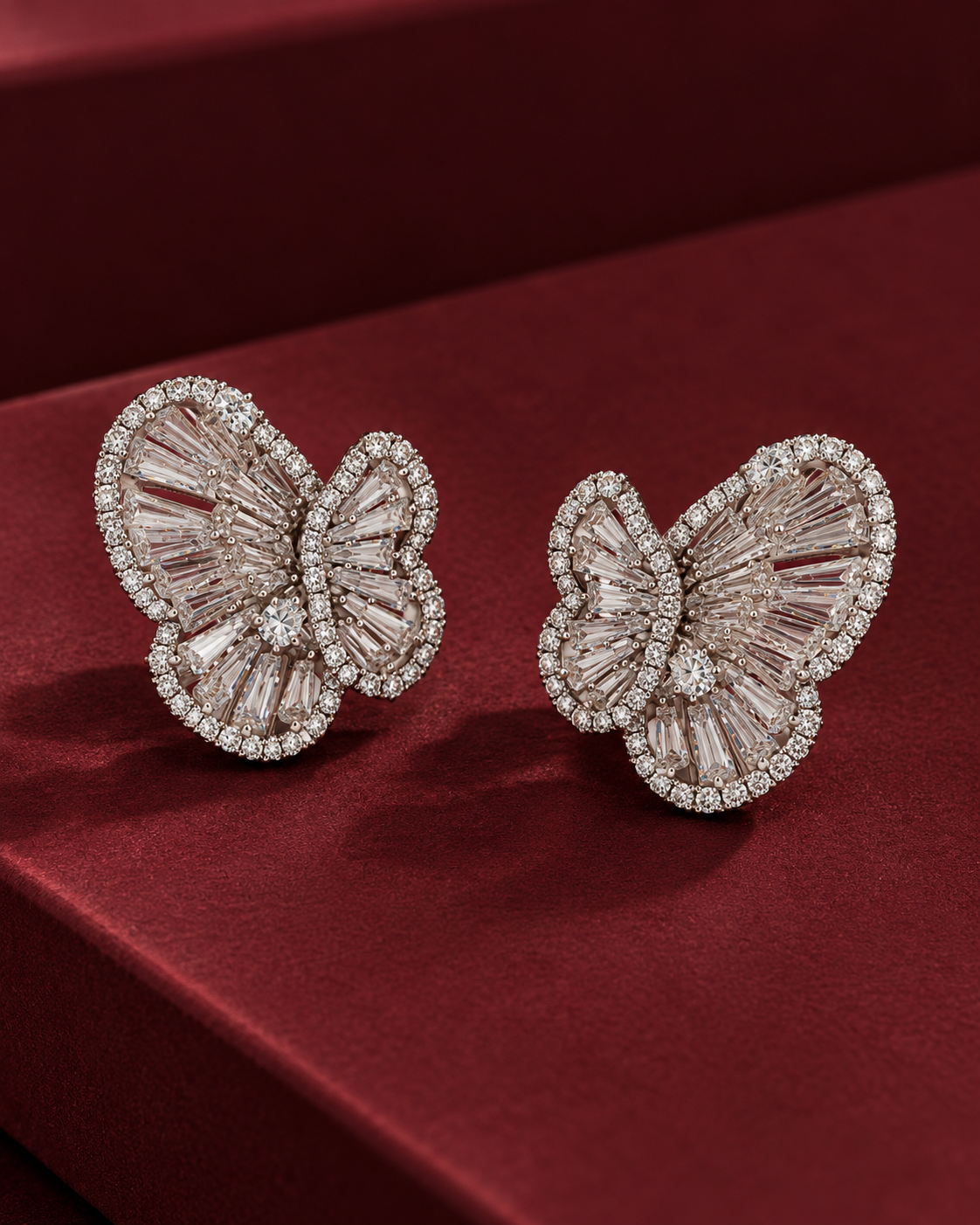 INÈS · Pavé Butterfly Studs