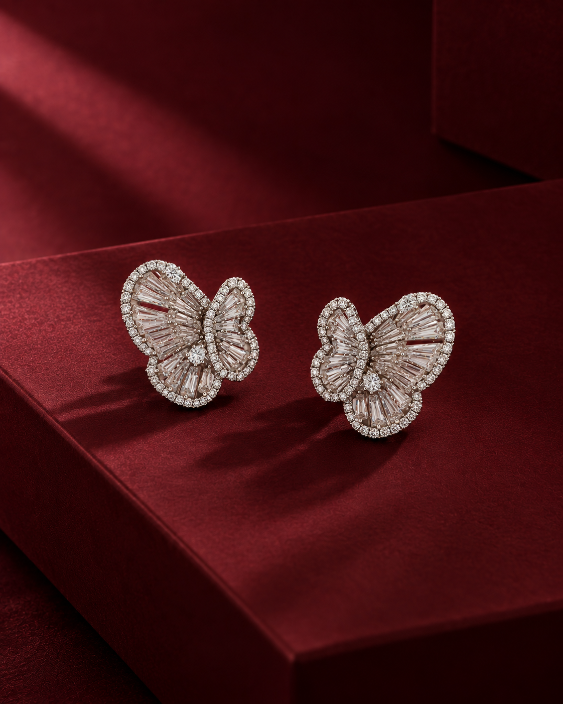 INÈS · Pavé Butterfly Studs