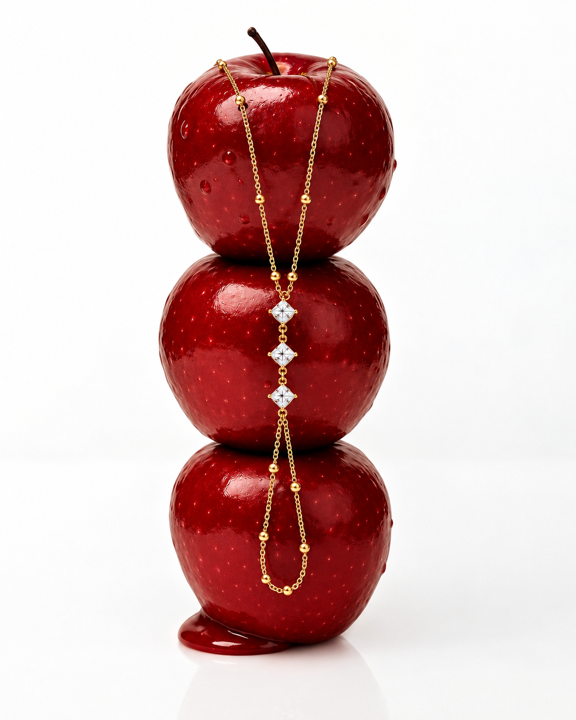 LIVIA · Gold Hand Chain Ring-Bracelet