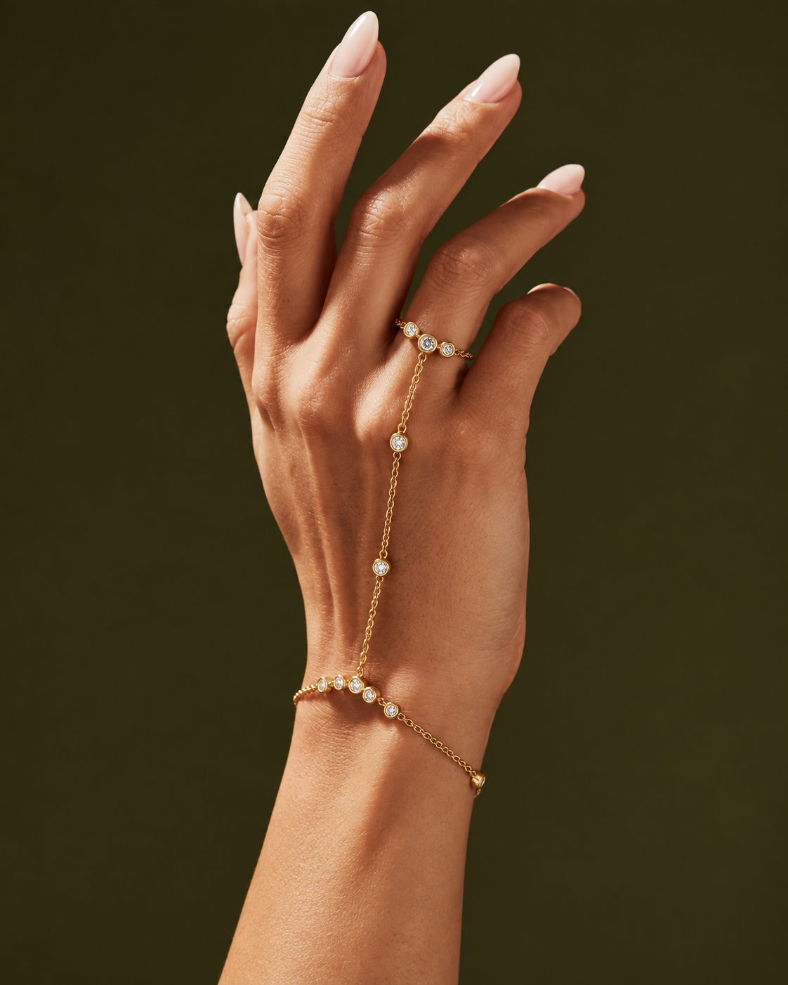 CÉLIA · Gold Hand Bracelet