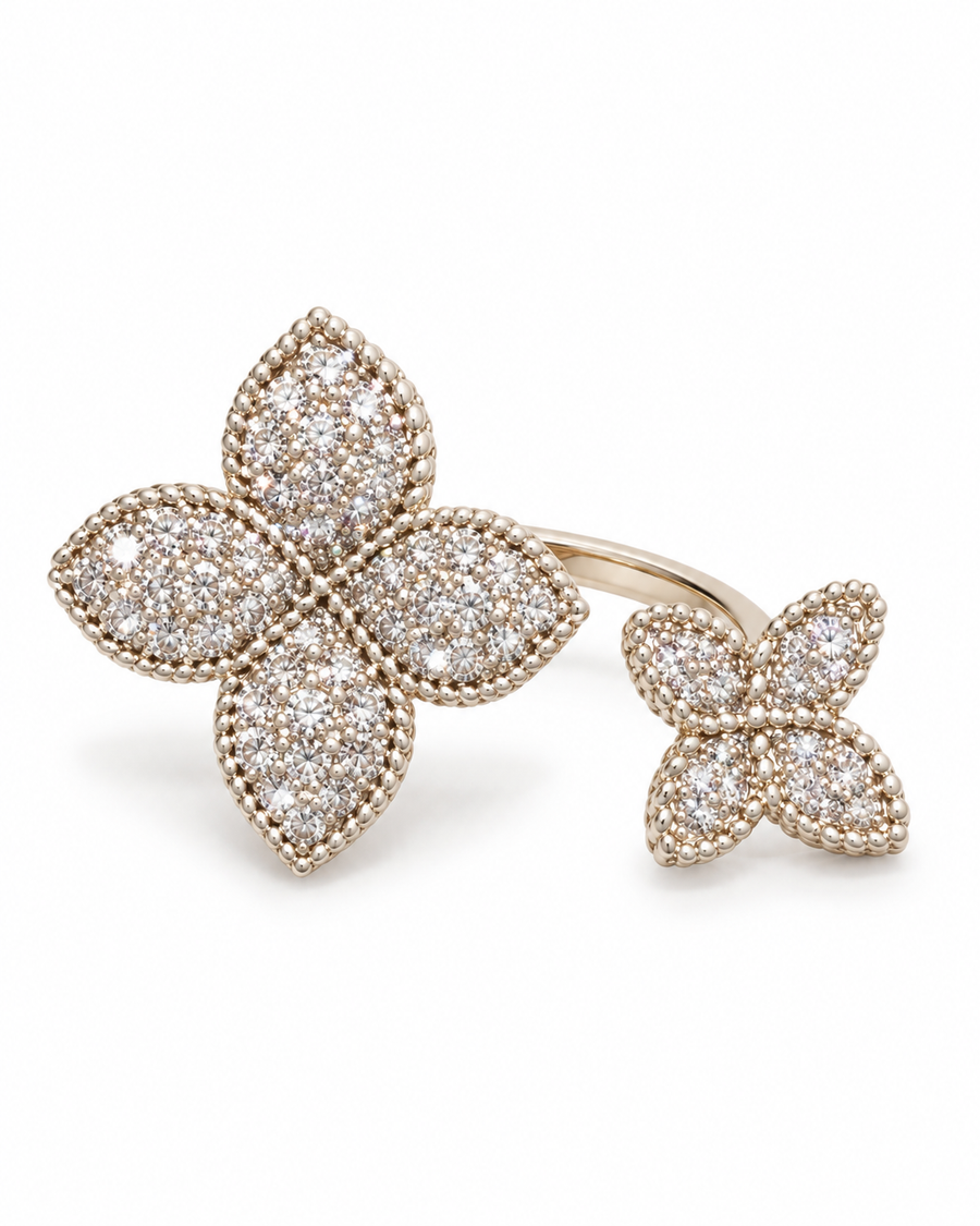 MAÏA · Bague Double Fleur