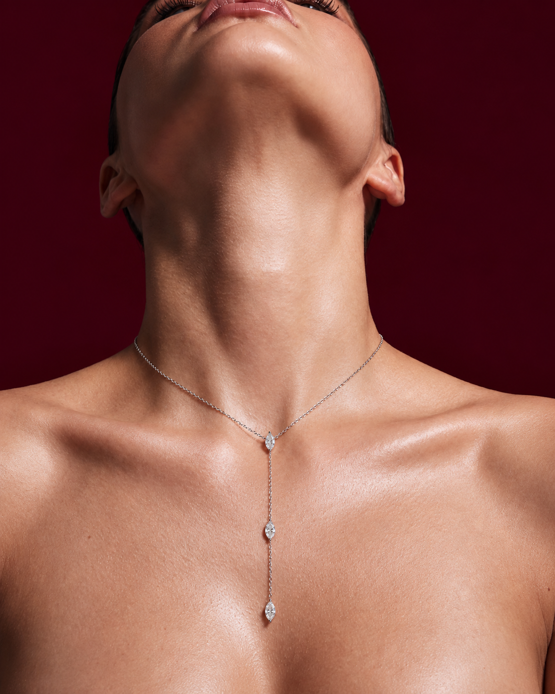 ALMA · Silver Y Necklace