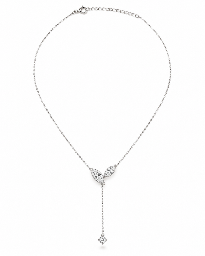OPHÉLIE · Collier Lariat Argent