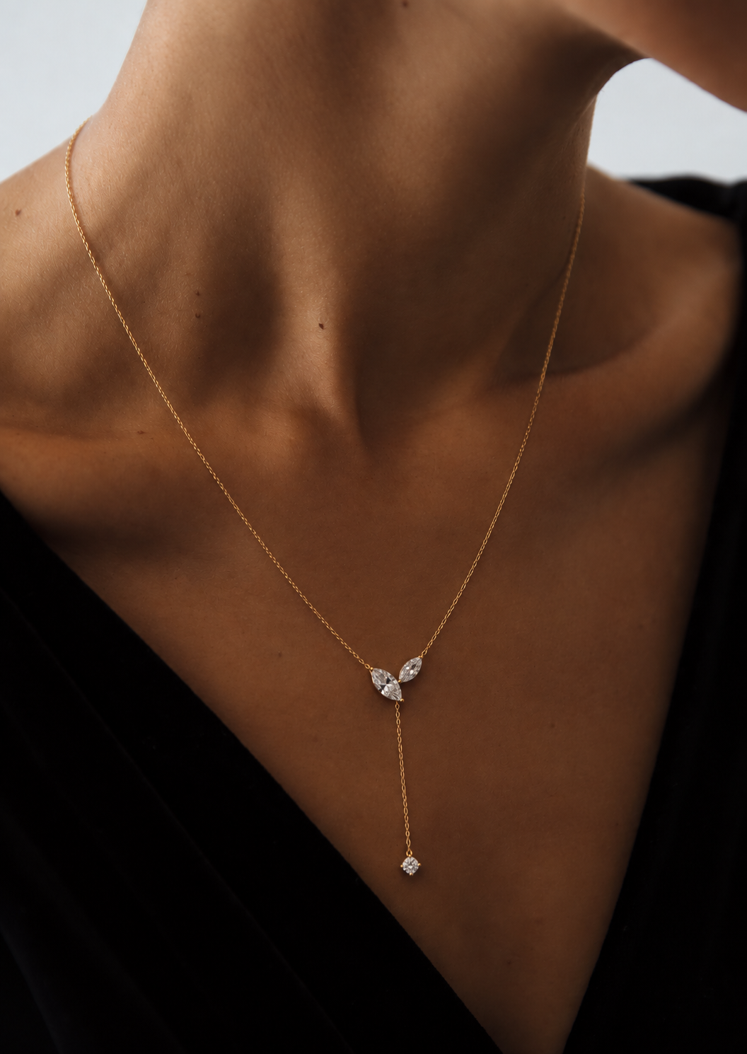 OPHÉLIE · Gold Lariat Necklace