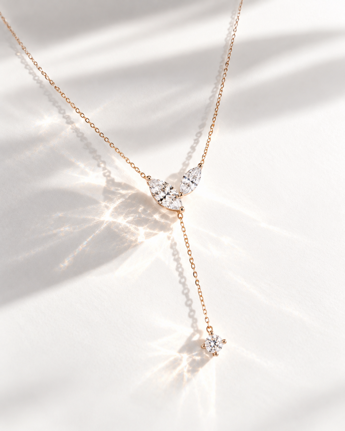 OPHÉLIE · Gold Lariat Necklace