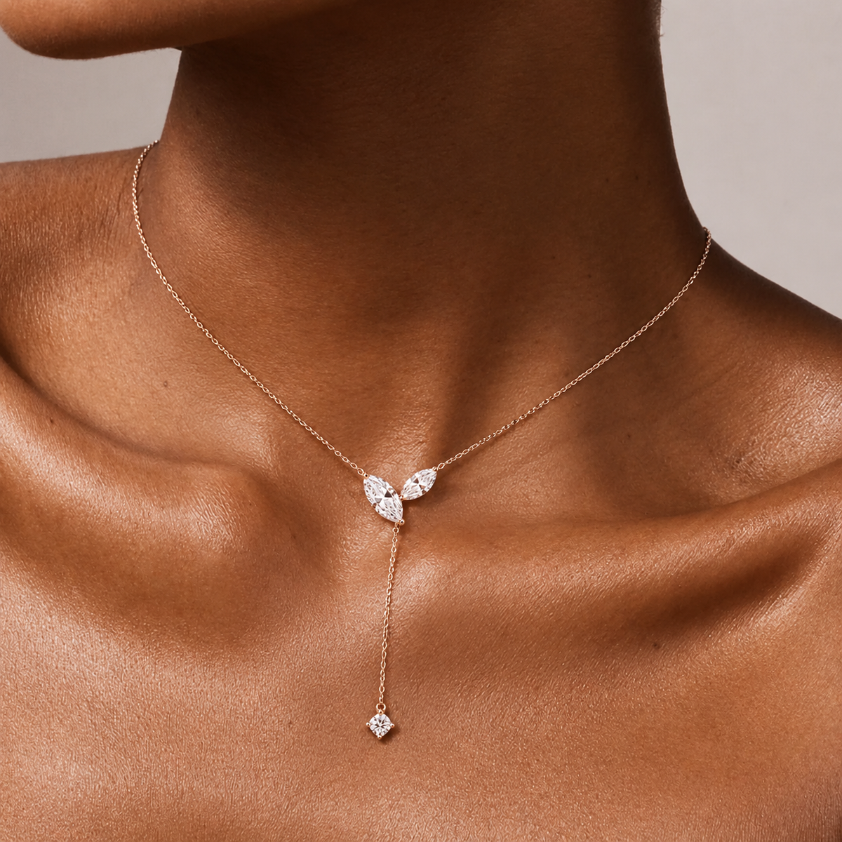 OPHÉLIE · Gold Lariat Necklace