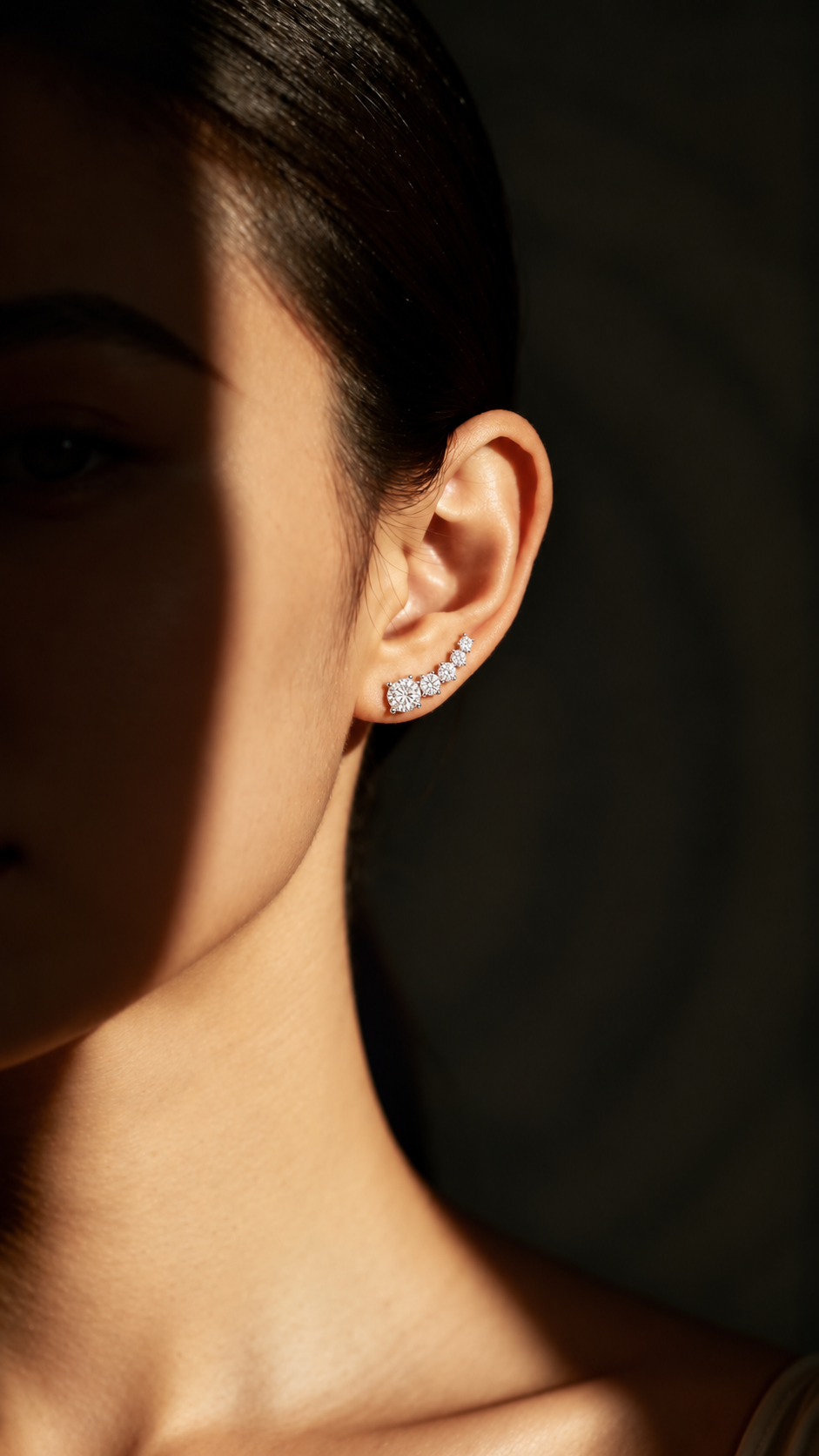 ELIA · 5-Stone Climber Earrings