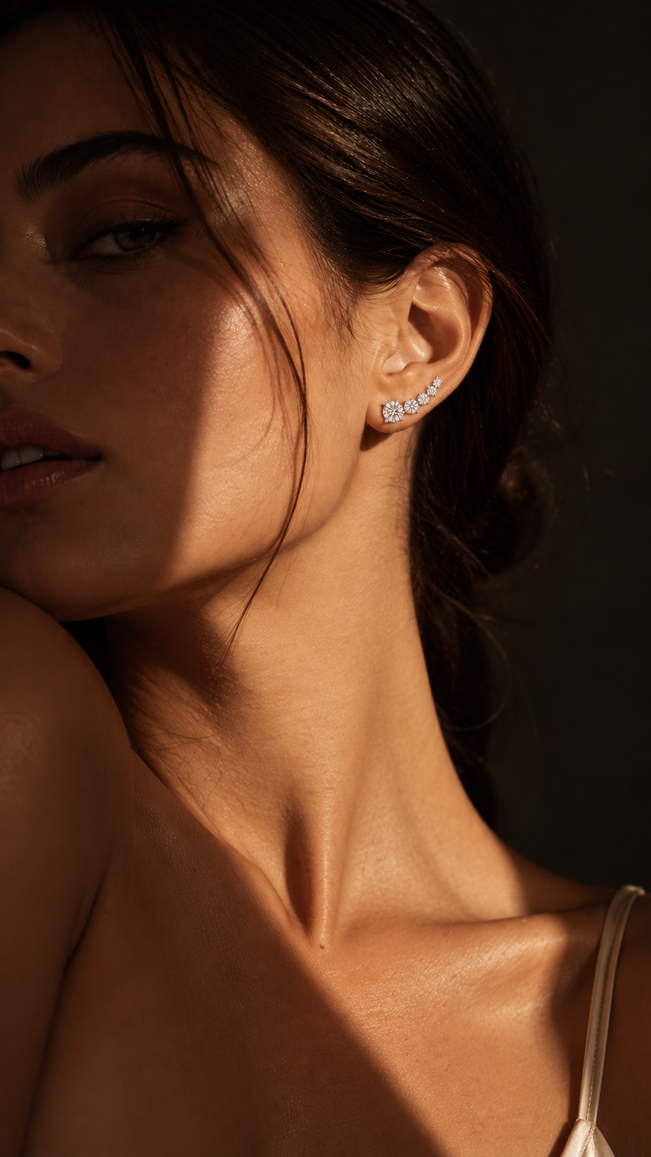 ELIA · 5-Stone Climber Earrings
