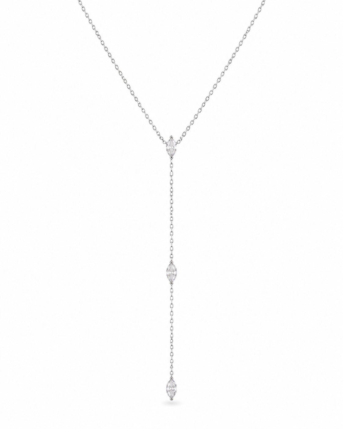 ALMA · Silver Y Necklace