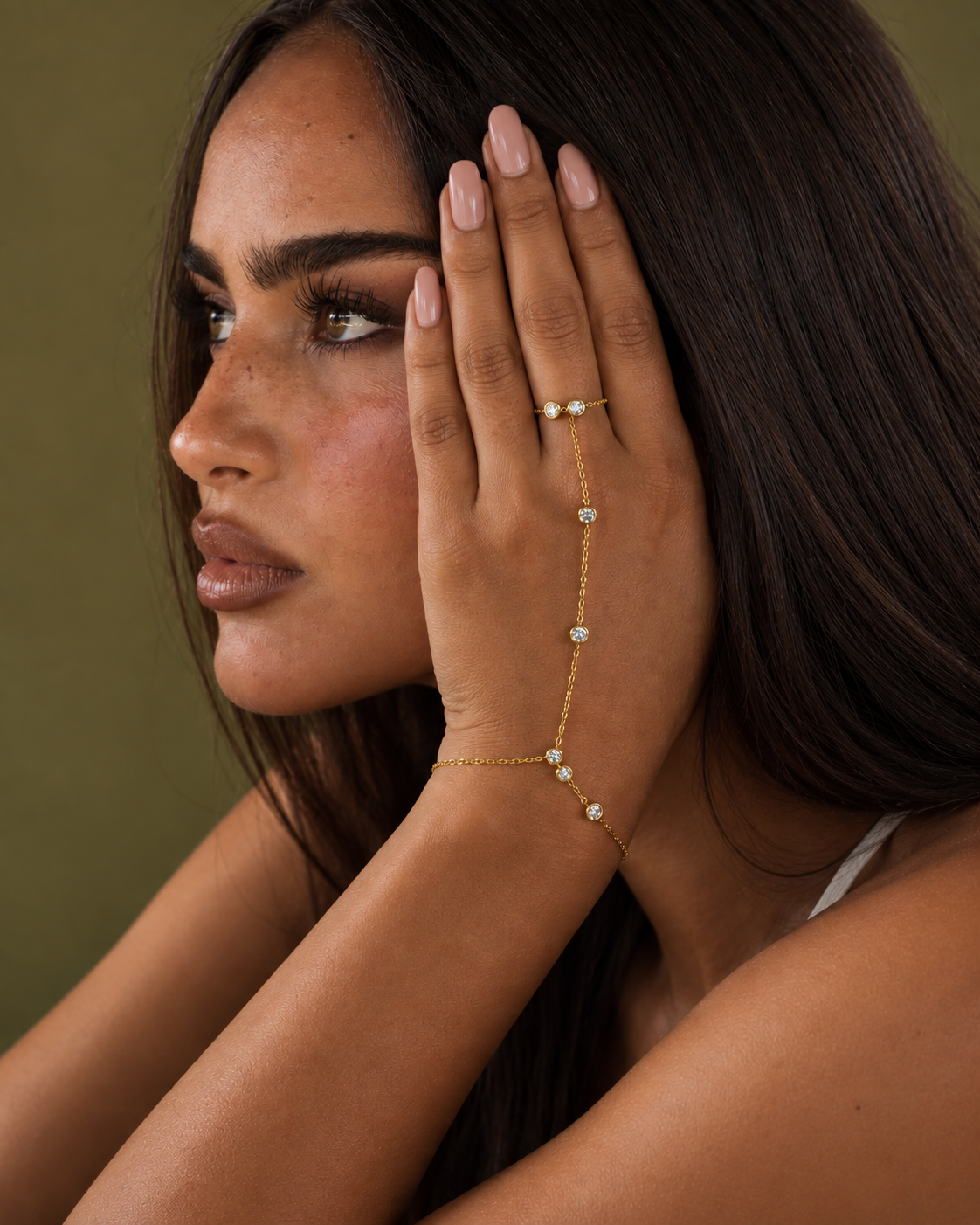 CÉLIA · Gold Hand Bracelet