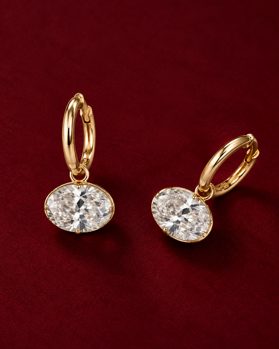 VICTORIA · Oval Drop Hoops