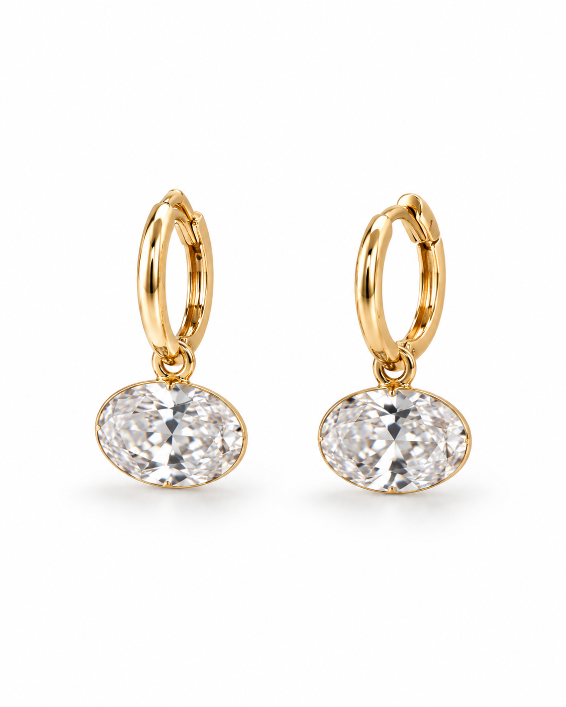 VICTORIA · Oval Drop Hoops