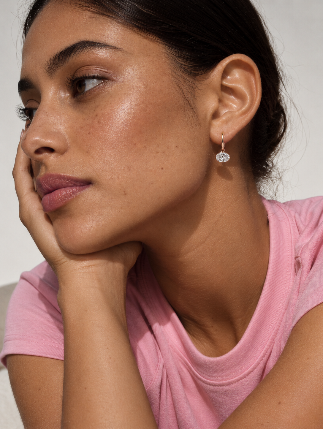 VICTORIA · Oval Drop Hoops