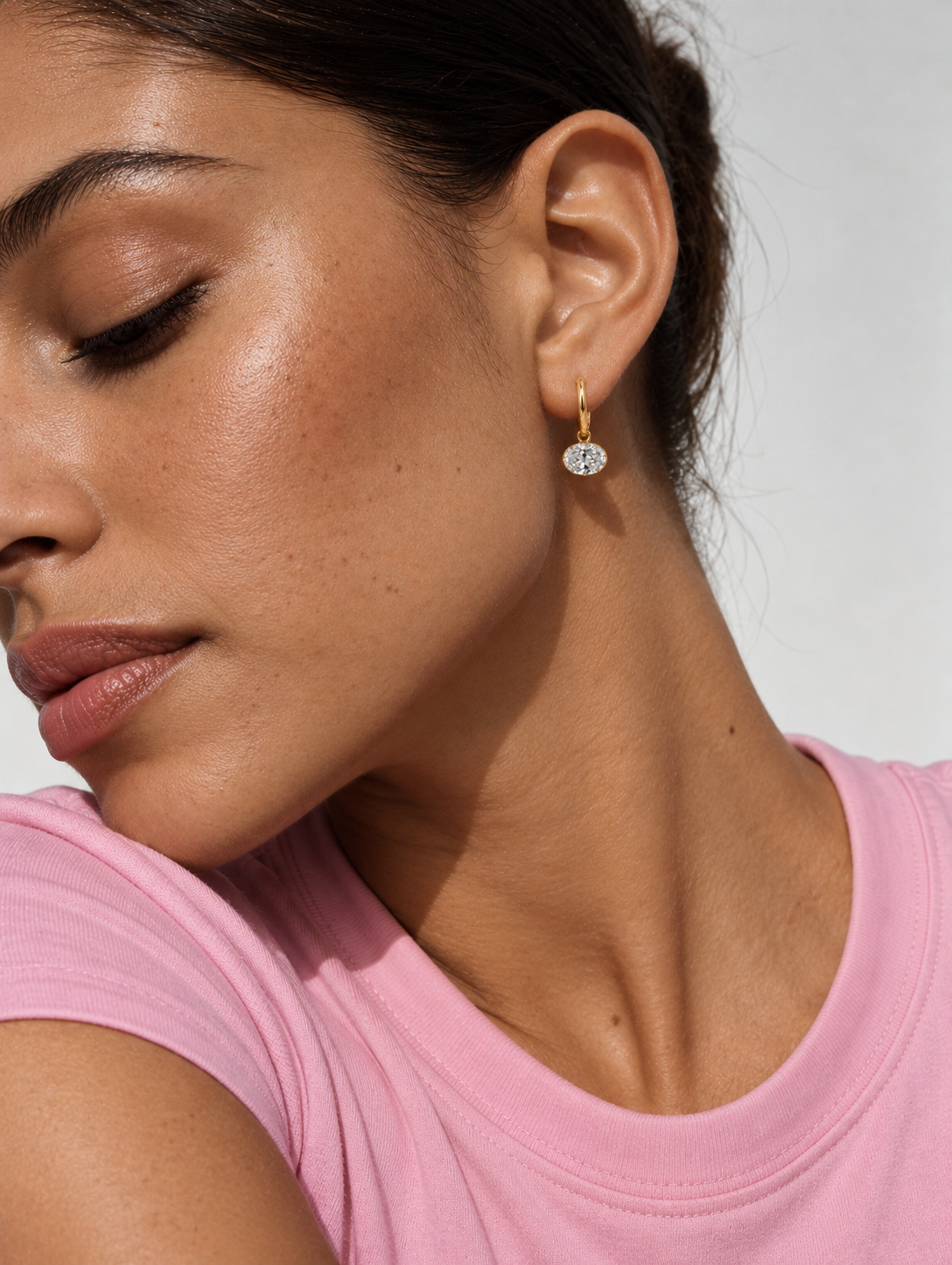 VICTORIA · Oval Drop Hoops