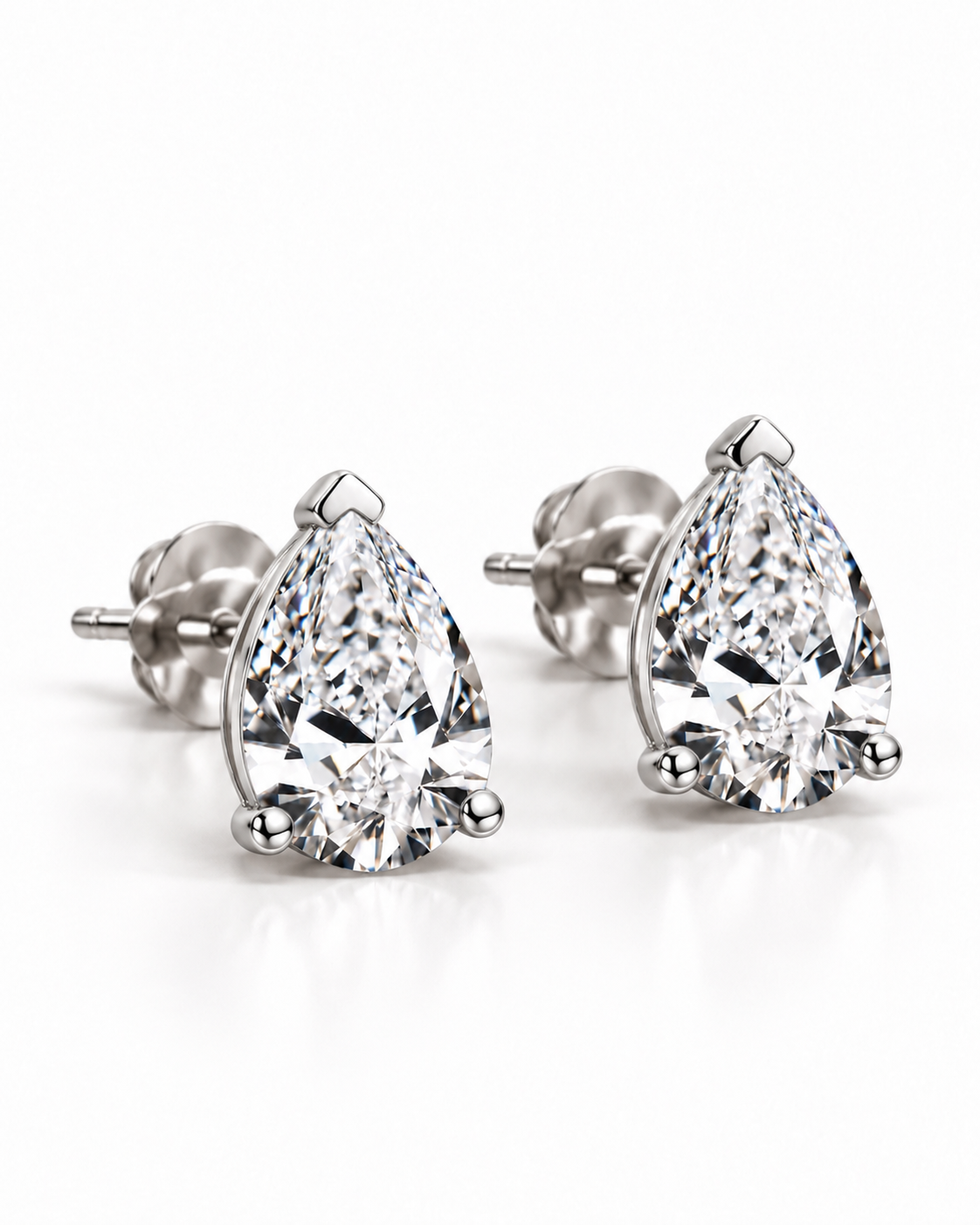 ZOÉ · Puces Poire Moissanite (01 · 03)