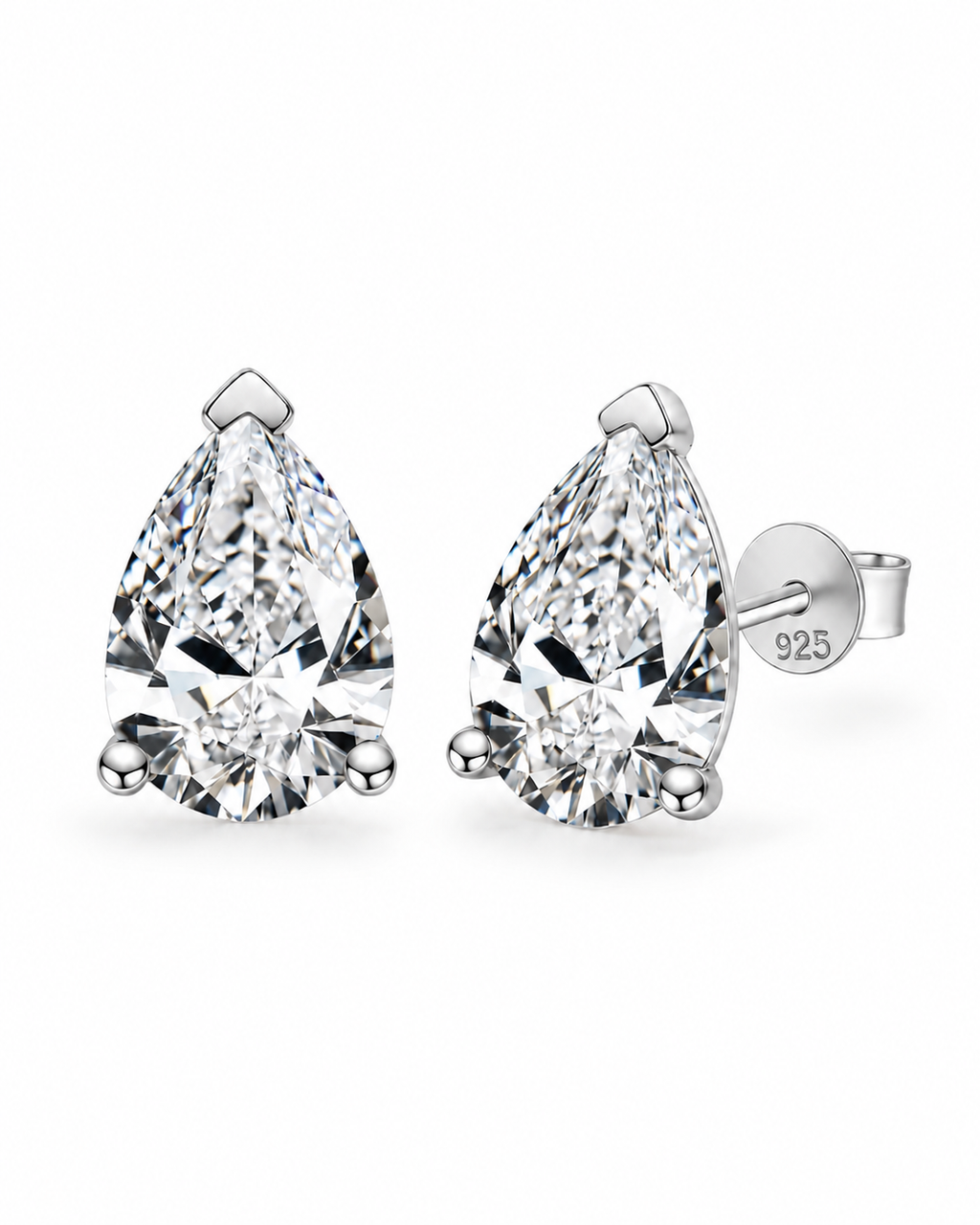 ZOÉ · Puces Poire Moissanite (01 · 03)