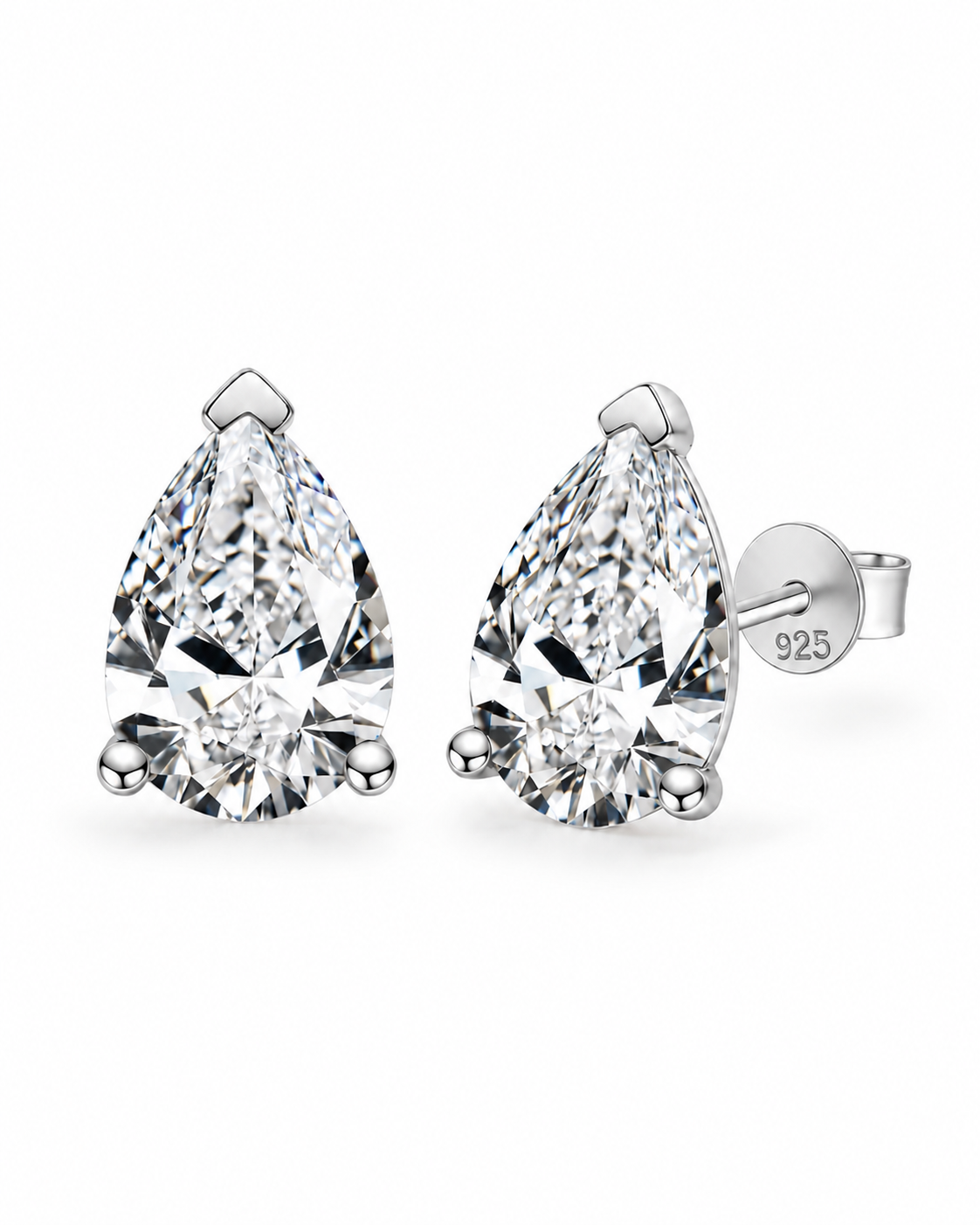 ZOÉ · Pear Moissanite Studs